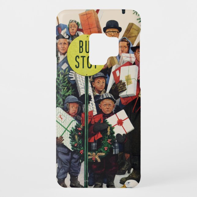 Bus Stop at Christmas Case-Mate Samsung Galaxy Case (Back)