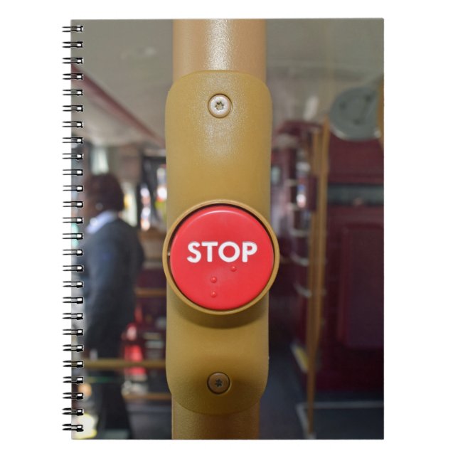 Bus stop button notebook (Front)