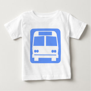 Bus symbol - Baby Blue Baby T-Shirt