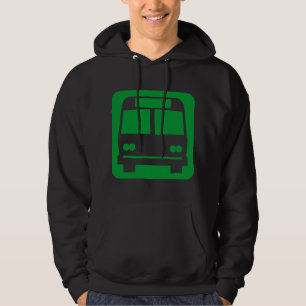 Bus symbol - Grass Green Hoodie