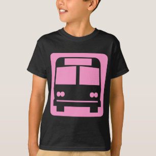 Bus symbol - Pink T-Shirt