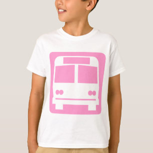 Bus symbol - Pink T-Shirt
