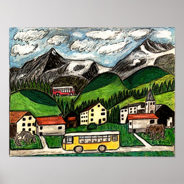 Bus Travel Poster (Front)