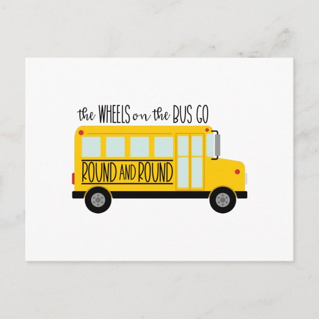 Bus Wheels Song Postcard (Front)