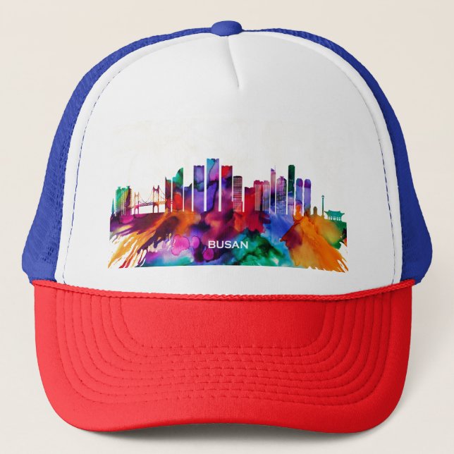 Busan Skyline Trucker Hat (Front)