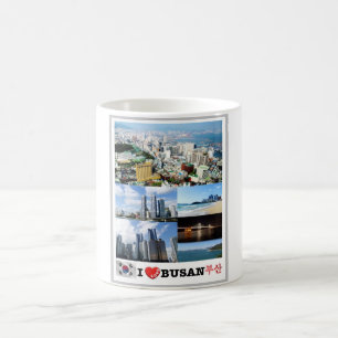 Busan - South Korea - I Love - Coffee Mug