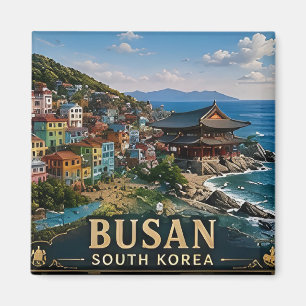 🧲 Busan South Korea Vacation Memory For Travelers Magnet