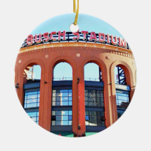 Busch Stadium, St Louis, Christmas Ornament, Ceramic Ornament