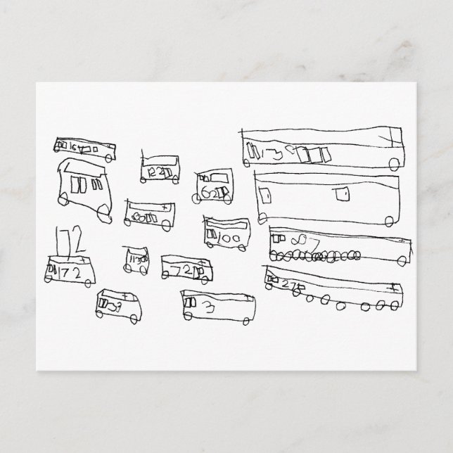 Buses Postcard (Front)