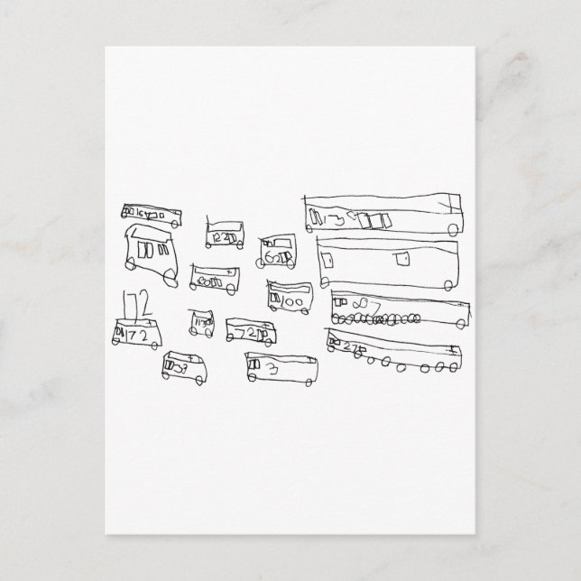 Buses Postcard (Front)