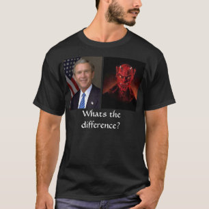 Bush and devil, Whats the difference? T-Shirt