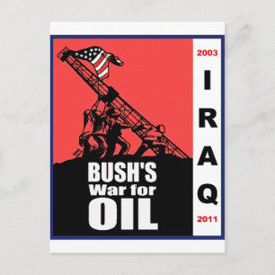 Bush Anti Iraq War Cartoon by Latuff Postcard