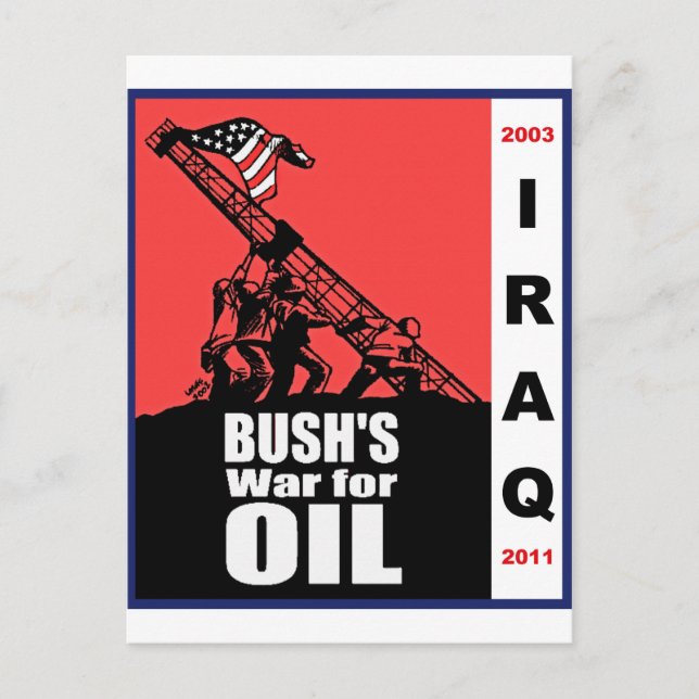 Bush Anti Iraq War Cartoon by Latuff Postcard (Front)