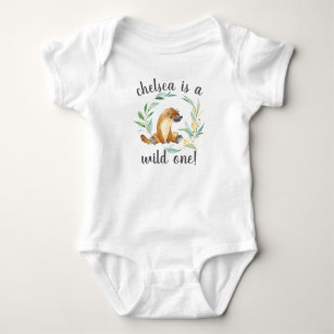 Bush Baby Platypus Personalised First Birthday Baby Bodysuit