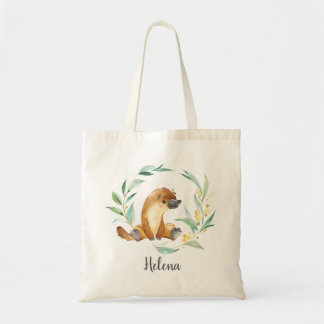 Bush Baby Platypus Personalised Tote Bag
