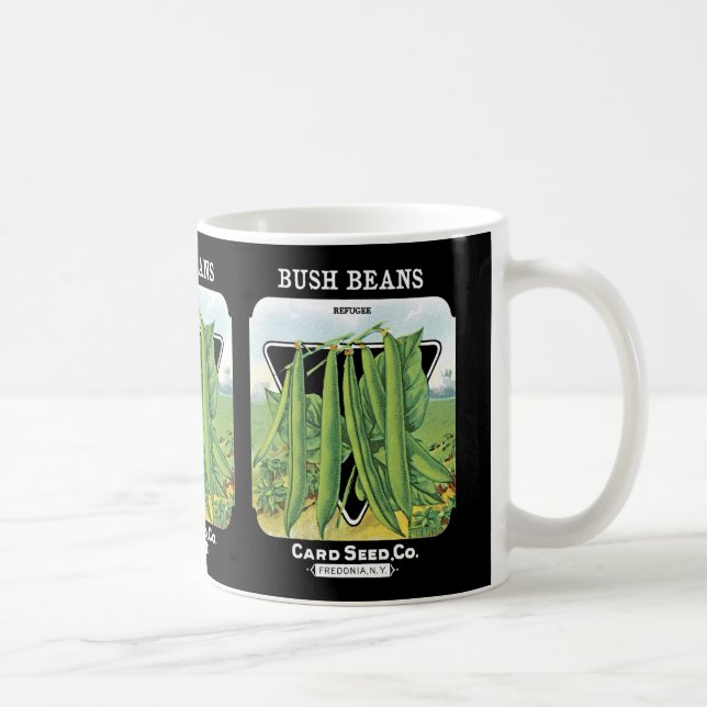 Bush Beans Seed Packet Label Coffee Mug (Right)