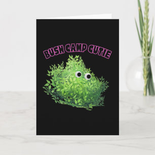 Bush Camp Cutie Gamer Girl Cute Funny Trendy Aesth Card