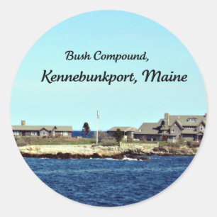 Bush Compound, Kennebunkport, Maine Classic Round Sticker