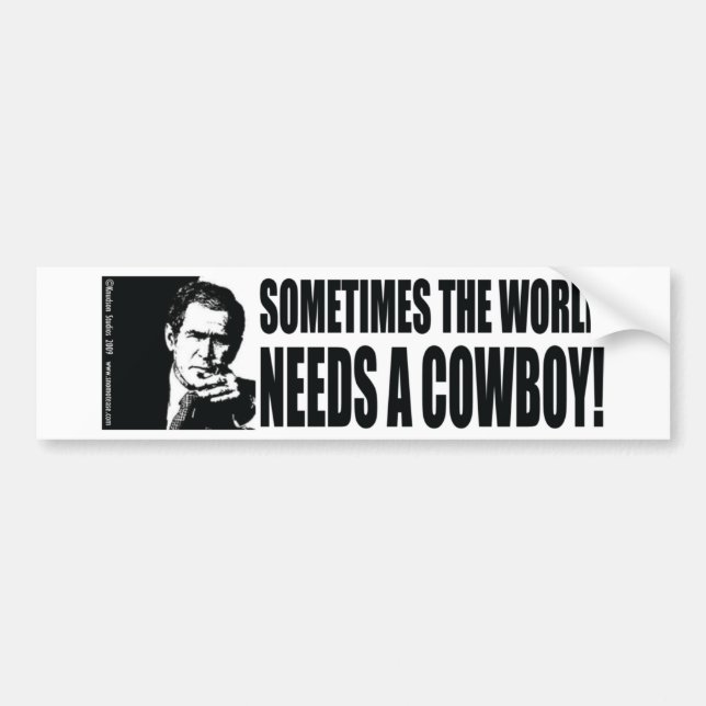 Bush Cowboy Bumper Sticker (Front)