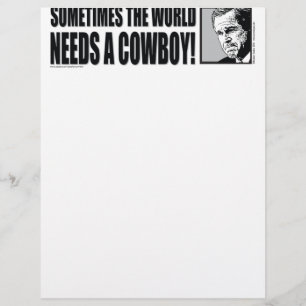 BUSH--COWBOY-White