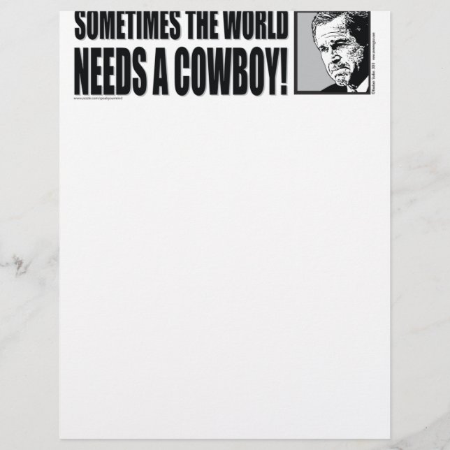 BUSH--COWBOY-White (Front)