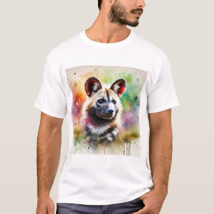 Bush Dog 210624AREF110 - Watercolor T-Shirt