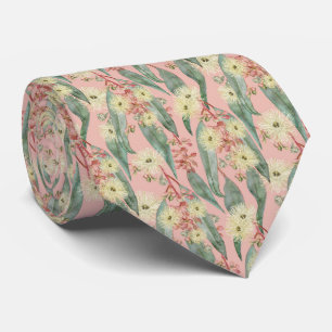 Bush Gum Floral Blooms - Vintage Blush Pink Tie