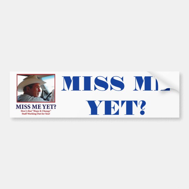 BUSH-HAT BUMPER STICKER (Front)