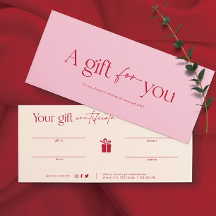 Bush Pink Beauty Salon Gift Card