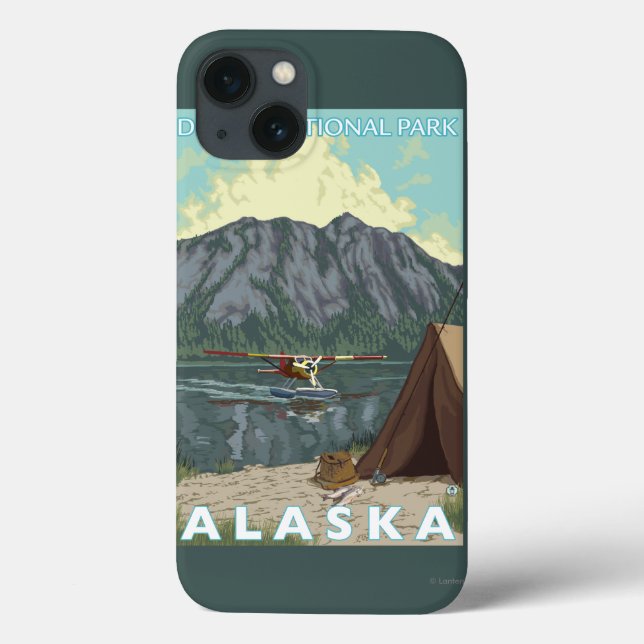 Bush Plane & Fishing - Denali Nat'l Park, Case-Mate iPhone Case (Back)