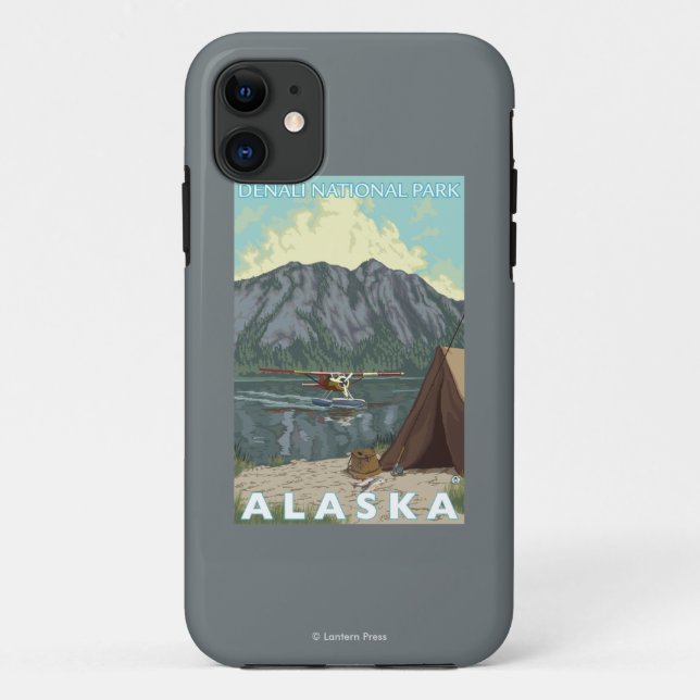 Bush Plane & Fishing - Denali Nat'l Park, Case-Mate iPhone Case (Back)