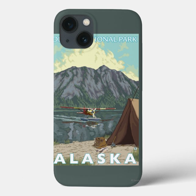 Bush Plane & Fishing - Denali Nat'l Park, Case-Mate iPhone Case (Back)