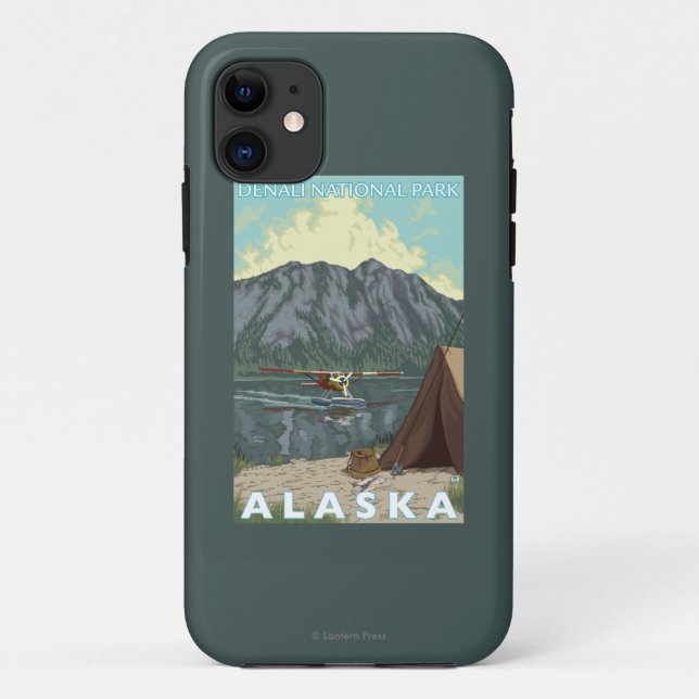 Bush Plane & Fishing - Denali Nat'l Park, Case-Mate iPhone Case (Back)