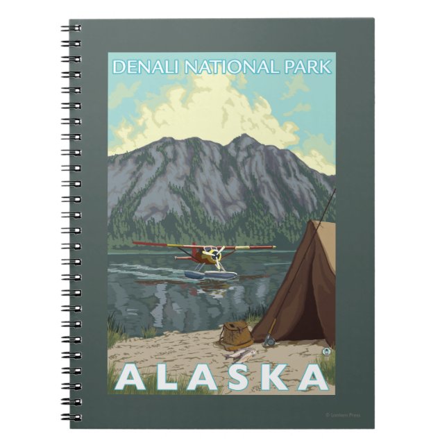 Bush Plane & Fishing - Denali Nat'l Park, Notebook (Front)