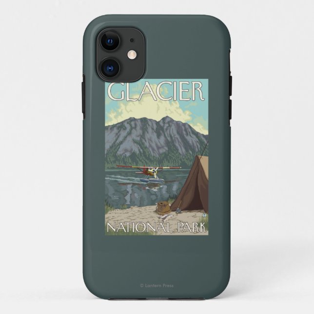 Bush Plane & Fishing - Glacier National Park, MT Case-Mate iPhone Case (Back)