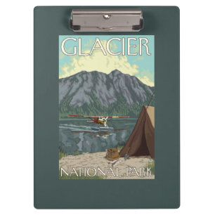 Bush Plane & Fishing - Glacier National Park, MT Clipboard