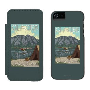 Bush Plane & Fishing - Glacier National Park, MT Incipio Watson™ iPhone 5 Wallet Case