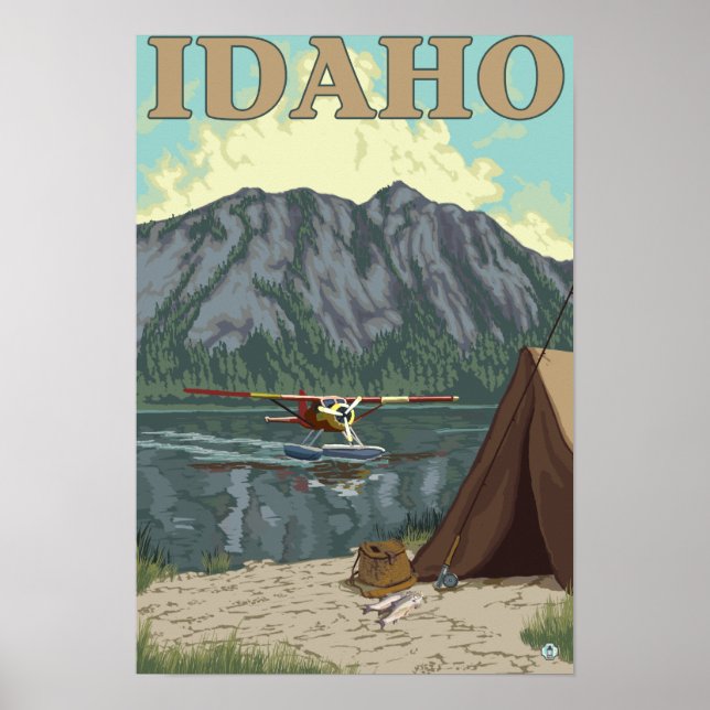 Bush Plane & Fishing - Idaho Poster (Front)