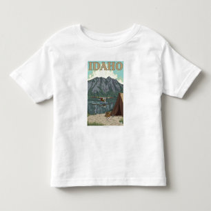 Bush Plane & Fishing - Idaho Toddler T-Shirt