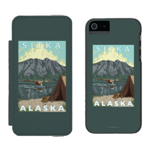 Bush Plane & Fishing - Sitka, Alaska Incipio Watson™ iPhone 5 Wallet Case