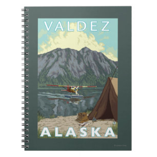 Bush Plane & Fishing - Valdez, Alaska Notebook
