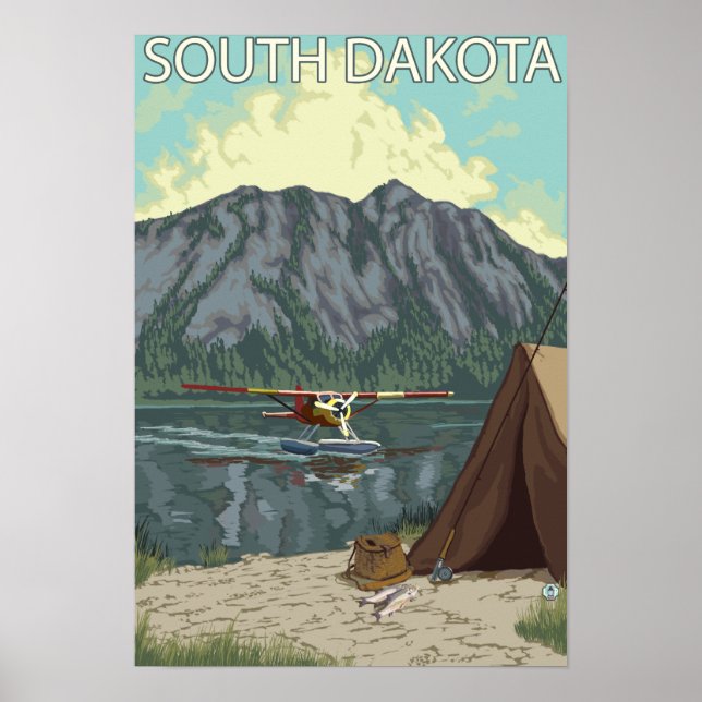 Bush Plane FishingSouth Dakota Poster (Front)