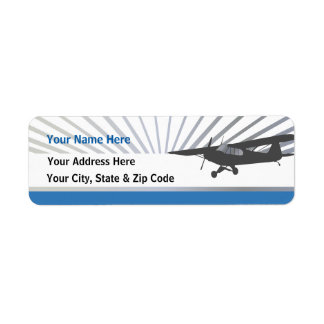 Bush Plane Return Address Label