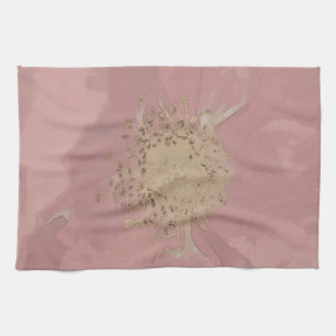 Bush Roses DullPastel Tea Towel