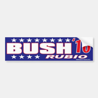 Bush Rubio Bumper Sticker Stars