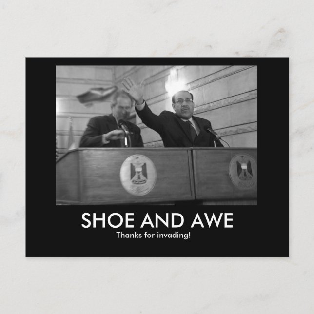 BUSH Shoe and Awe Postcard (Front)
