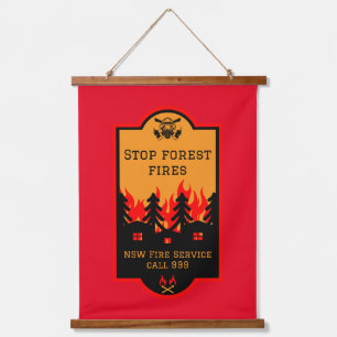 Bush Wildfire Prevention Hanging Tapestry