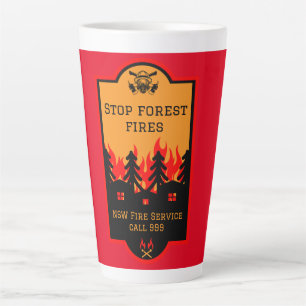 Bush Wildfire Prevention Latte Mug
