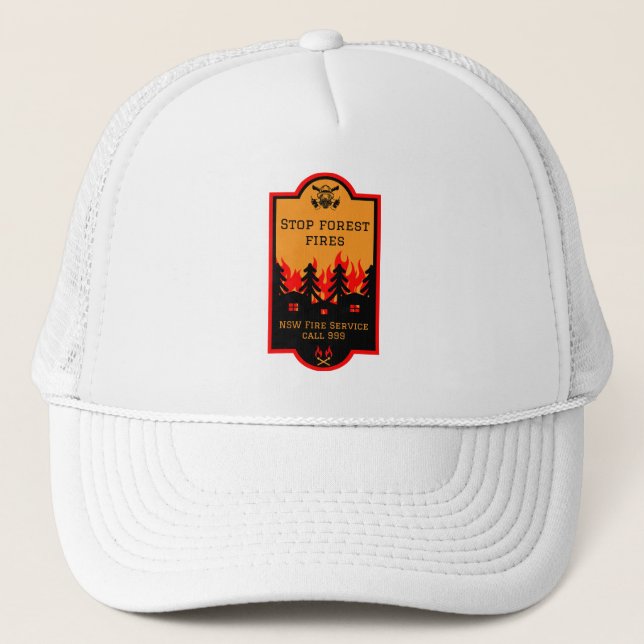 Bush Wildfire Prevention Trucker Hat (Front)