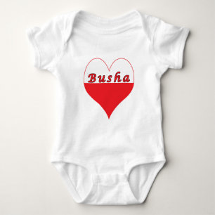 Busha Polish Heart Baby Bodysuit